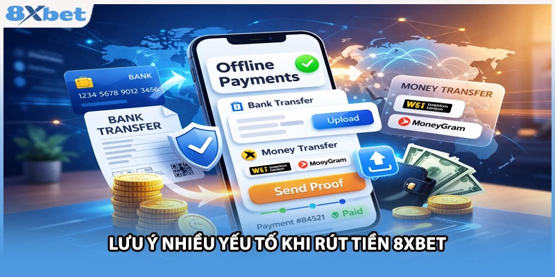 Lưu ý nhiều yếu tố khi rút tiền 8xbet